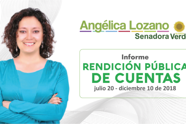 rendición de cuentas Angélica Lozano 2018-2