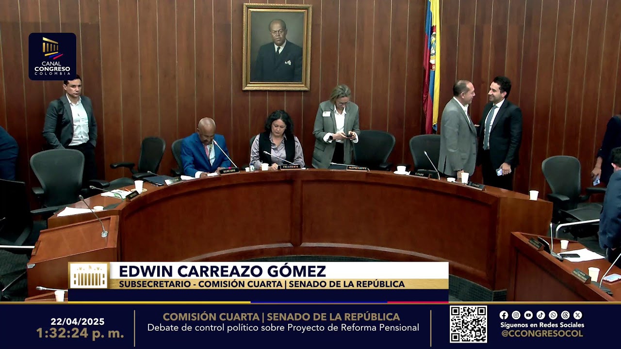Reforma pensional, debate de control político al ministro de Trabajo - 22 de abril de 2025